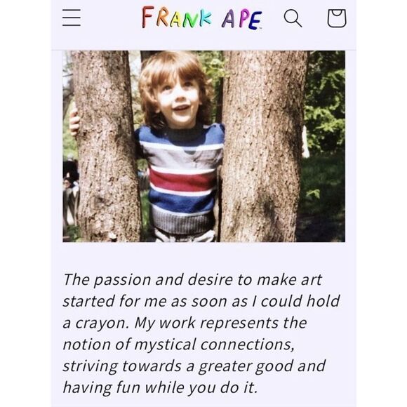 NEW Gap × Frank Ape Kids Graphic Sweatshirt Girls 12 X-Large Navy Uniform Graphi - Picture 8 of 9